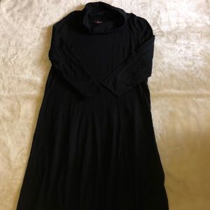 R&K Black Cowl Neck Sweater Dress